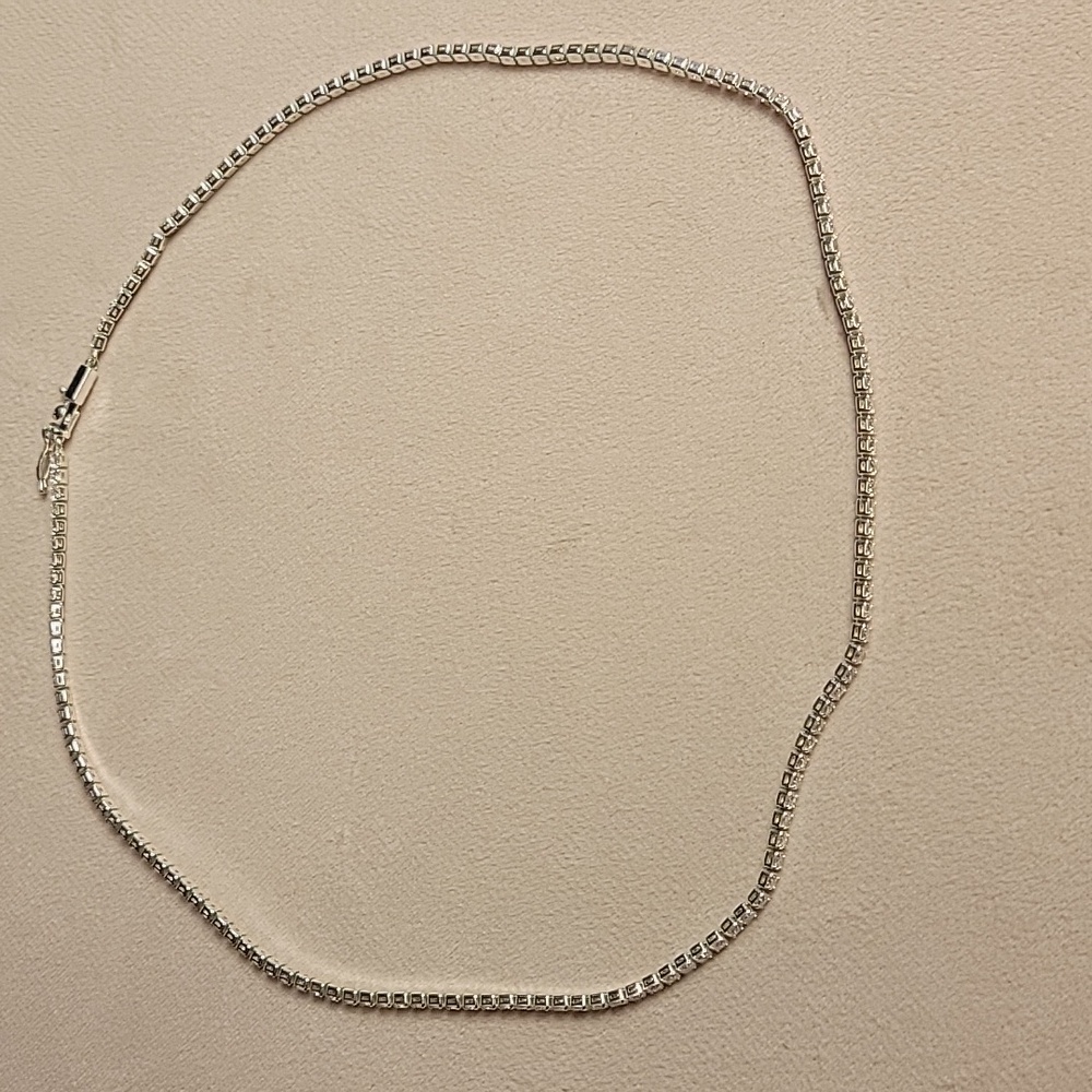Silver Tennis Necklace
